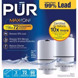 PUR Faucet Mount Replacement Water Filters, Basic Filtration, 2-Pack thumbnail 4