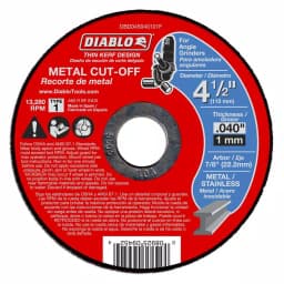 Diablo 4-1/2 in. x 0.040 in. Thin Kerf Metal Cut-Off Disc 15-Pack thumbnail 1