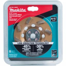Makita 4-1/2 in. Turbo 8-Segment Diamond Cup Wheel, Anti-Vibration thumbnail 6