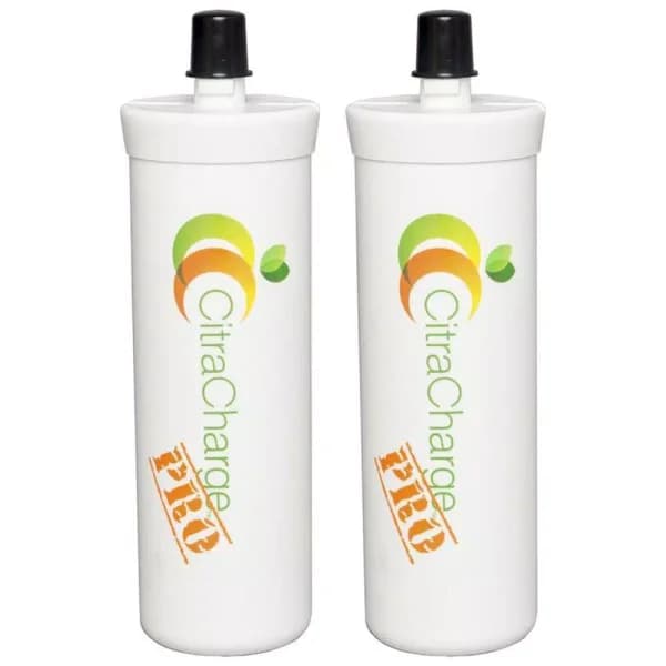 NuvoH2O Citracharge Pro Under Sink Dishwasher Cleaner and Water Softener Replacement Cartridge, 2-Pack