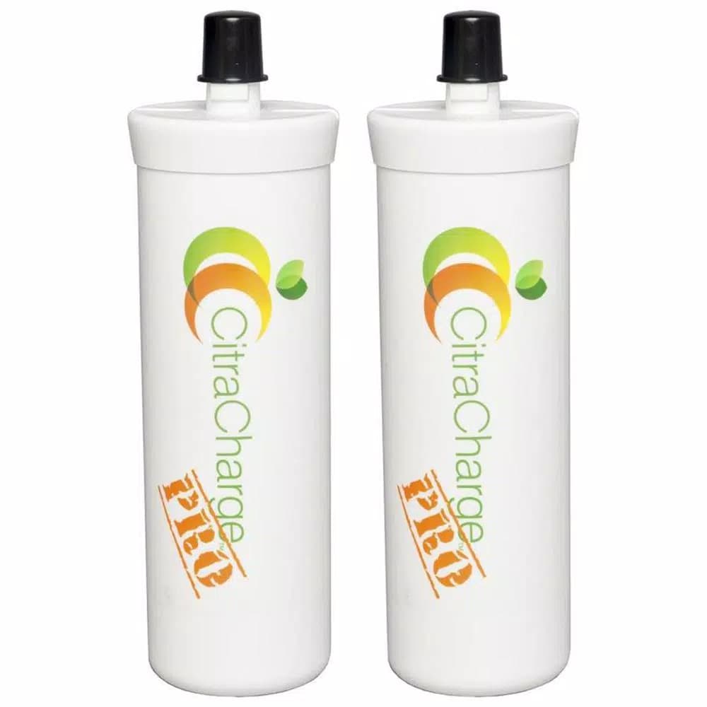 NuvoH2O Citracharge Pro Under Sink Dishwasher Cleaner and Water Softener Replacement Cartridge, 2-Pack