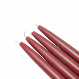 Zest Candle 6 in. Burgundy Taper Candles, Set of 12 thumbnail 1