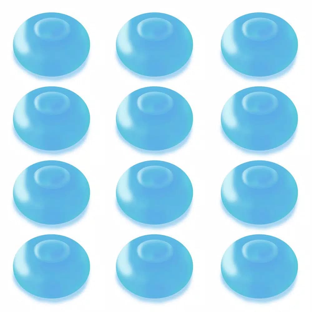 LUMABASE Blue Floating Blimp LED Lights, Waterproof Battery Operated Decorative Lights (12-Count)