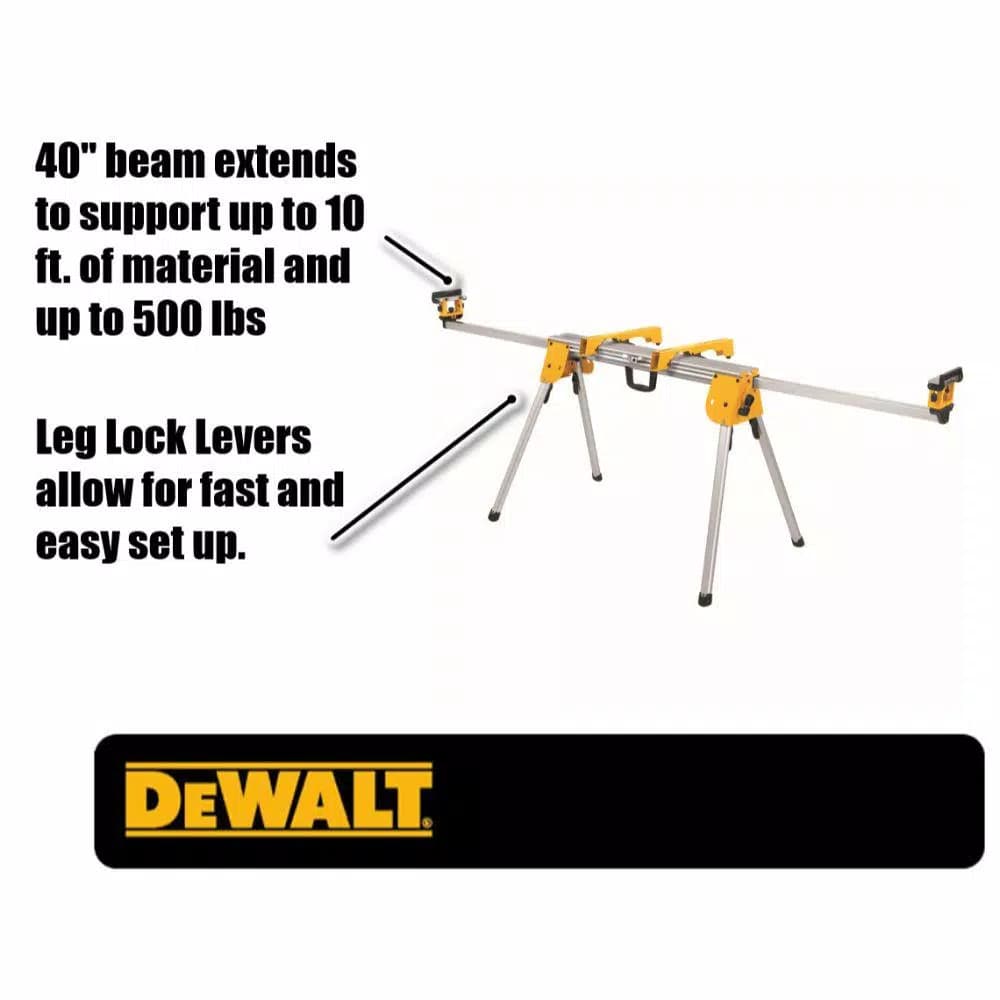 DEWALT Compact Miter Saw Stand, 500 lb. Capacity, Universal Design