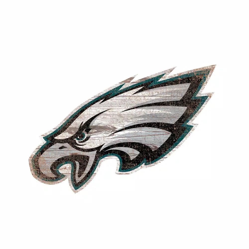 Adventure Furniture Fan Creations NFL Philadelphia Eagles Distressed Logo Wood Cutout Wall Sign