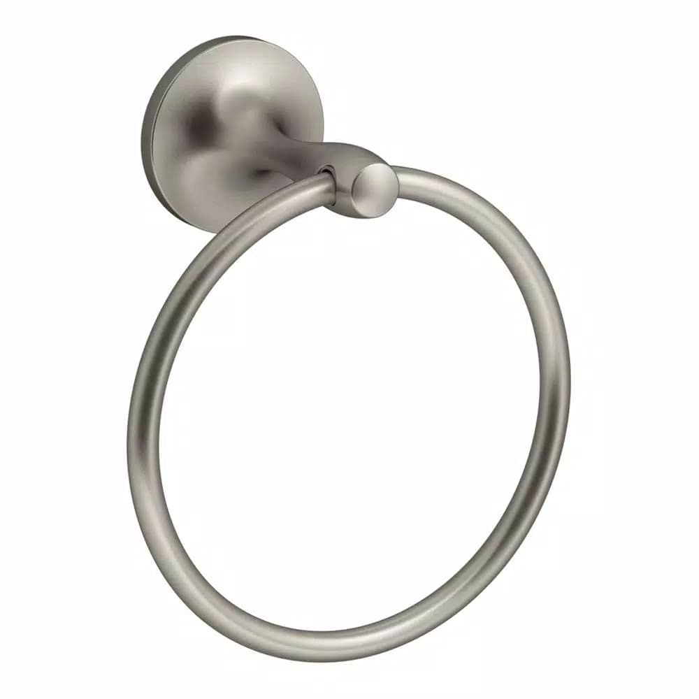 KOHLER Willamette Towel Ring in Vibrant Brushed Nickel