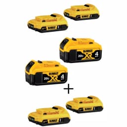 DEWALT 20V MAX Lithium-Ion Battery Combo Pack - 6 Batteries Total (4x 2.0 Ah & 2x 4.0 Ah) thumbnail 1