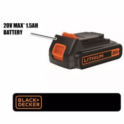 BLACK+DECKER 20V MAX 1.5Ah Lithium-Ion Battery Pack thumbnail 2