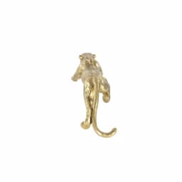 LITTON LANE 34 in. Wild Life Leopard Sculpture in Polished Gold Polystone thumbnail 3