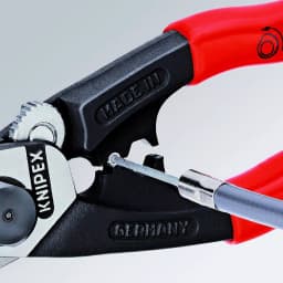 KNIPEX 7-1/2 in. Wire Rope Cutters with Dual-Comfort Grip and Tether Attachment thumbnail 5