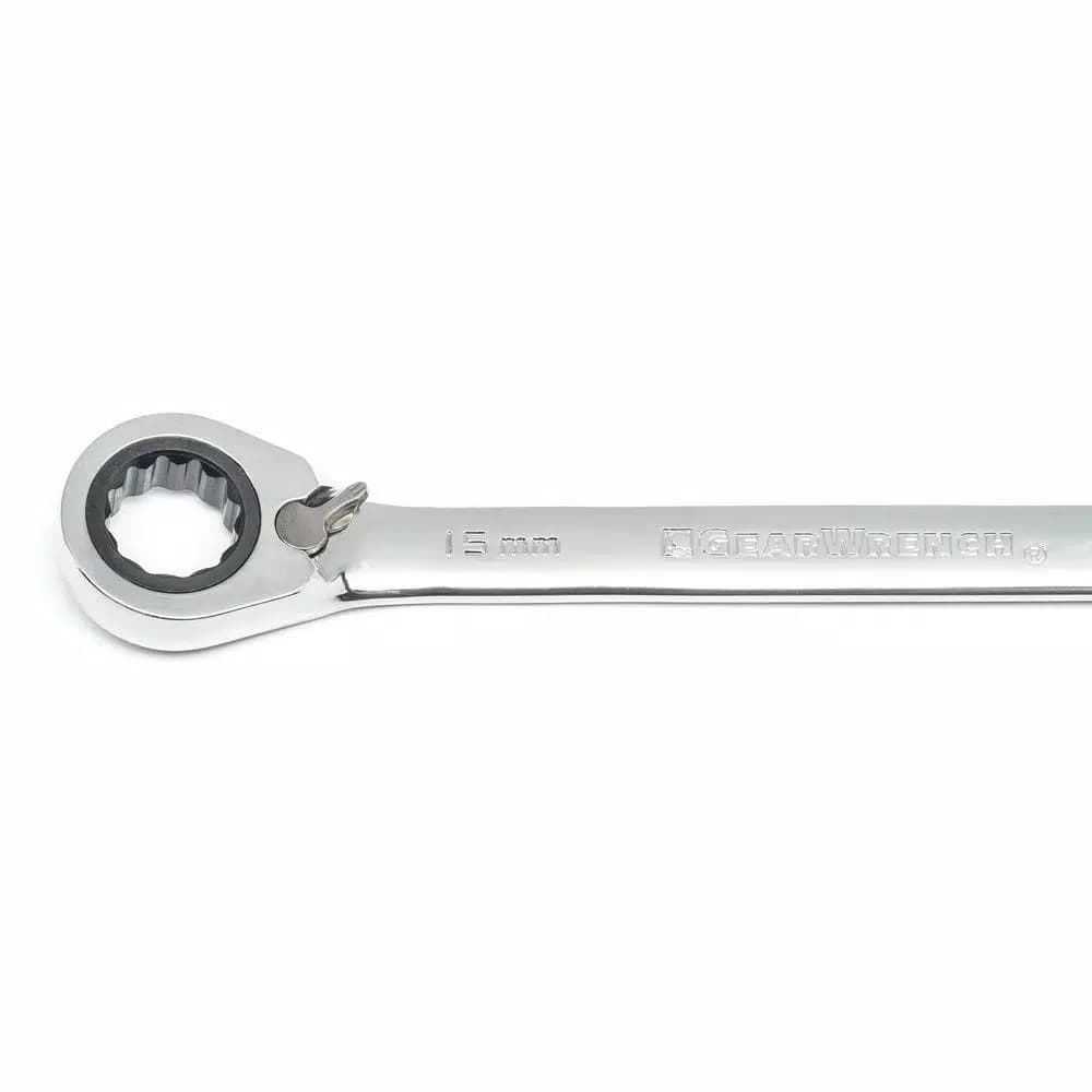 GearWrench 8-Piece Metric Reversible Combination Ratcheting Wrench Set