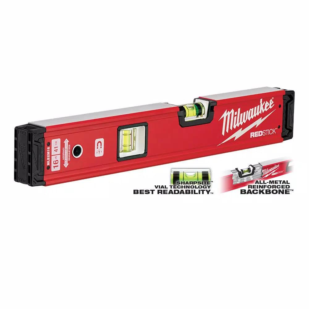 Milwaukee REDSTICK 16 in. Magnetic Box Level