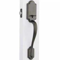 Kwikset Arlington Venetian Bronze Passage Lever and Hancock Knob Set thumbnail 4
