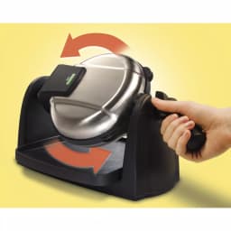 Hamilton Beach Flip Belgian Waffle Maker, Stainless Steel, 800W thumbnail 3