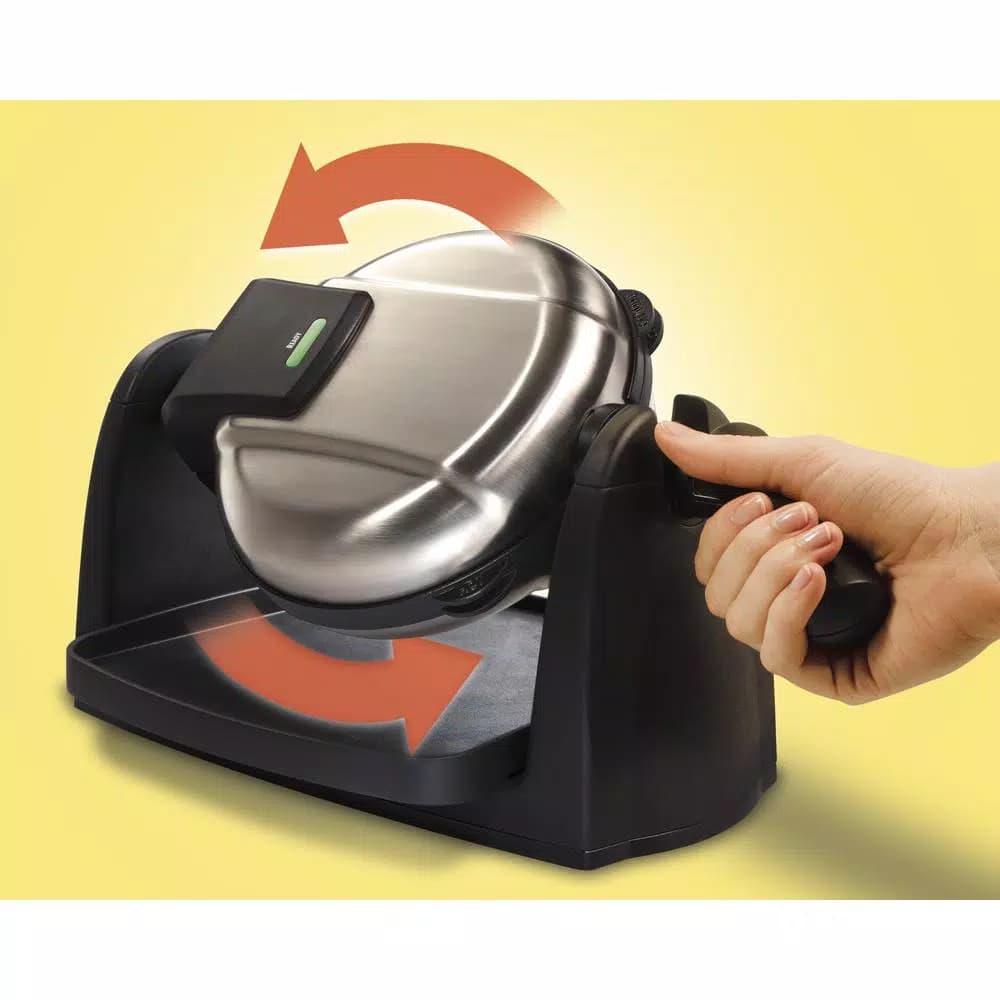 Hamilton Beach Flip Belgian Waffle Maker, Stainless Steel, 800W