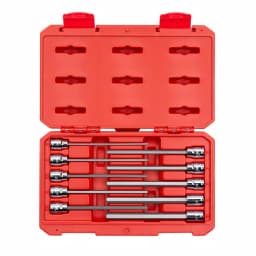 TEKTON 3/8 in. Drive Long Hex Bit Socket Set, 10-Piece Metric thumbnail 1