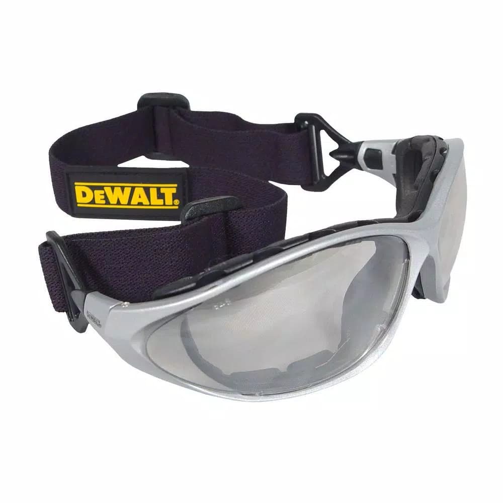 DEWALT Framework Indoor/Outdoor Safety Glasses with Foam Shield and Interchangeable Head Strap