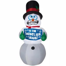 Home Accents Holiday 6 ft. Pre-Lit Animated Shivering Snowman Airblown Inflatable Holiday Decoration thumbnail 1