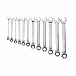 DEWALT 12-Piece SAE Reversible Ratcheting Wrench Set, 72-Tooth Full Polish Chrome thumbnail 1