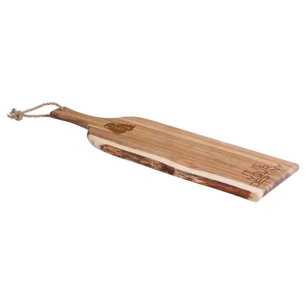 TOSCANA 24 in. Darth Vader Artisan Acacia Wood Serving Plank & Cheese Board