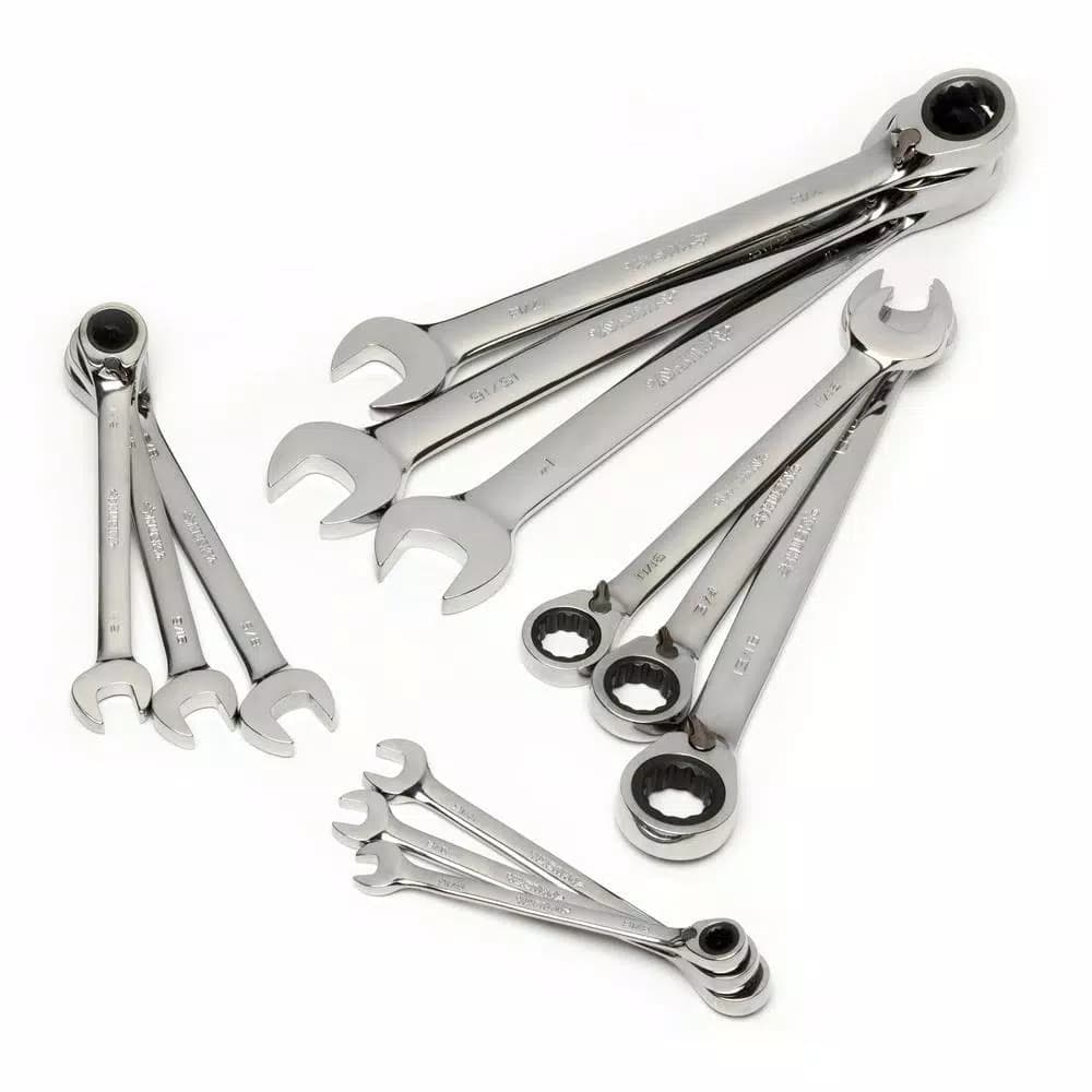 Husky 25-Piece SAE/Metric Reversible Ratcheting Wrench Set