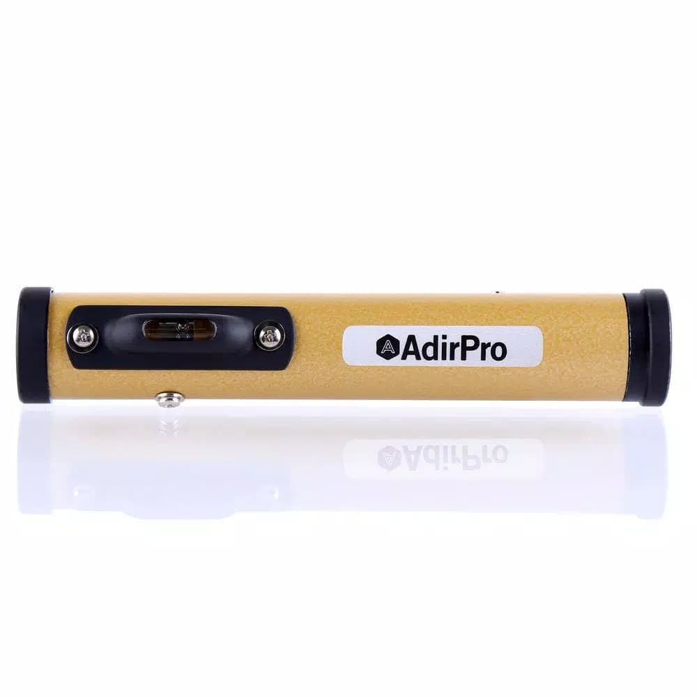 AdirPro 5 in. Brass Hand Level with High-Visibility Neon Yellow Vials
