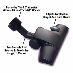 RIDGID Carpet and Hard Floor Nozzle Accessory for Wet/Dry Shop Vacuums, 1-1/4 in. and 2-1/2 in. thumbnail 2
