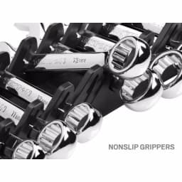 TEKTON 12-Tool Store-and-Go Stubby Wrench Rack Keeper, Black thumbnail 8