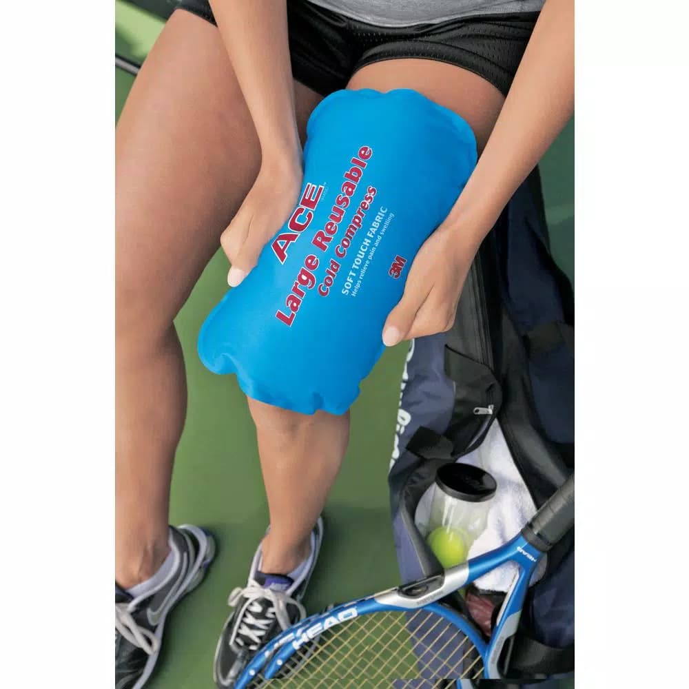 3M ACE Soft Touch Reusable Cold Compress, Large, Blue