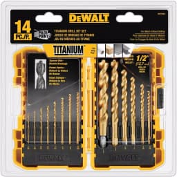 DEWALT 14-Piece Titanium Pilot Point Twist Drill Bit Set thumbnail 3