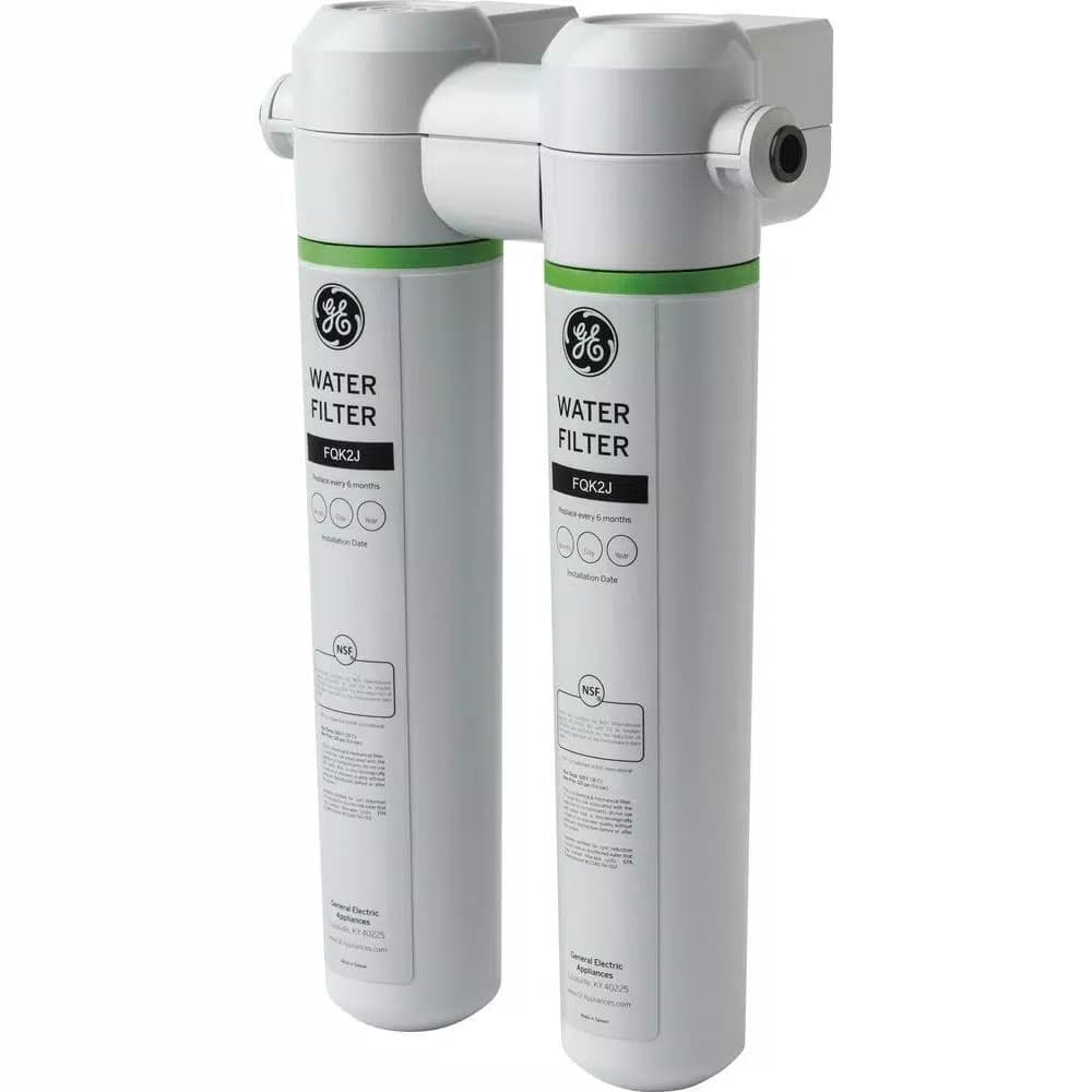 GE Under Sink Dual Flow Water Filtration System, NSF Certified, Reduces Lead & Chlorine