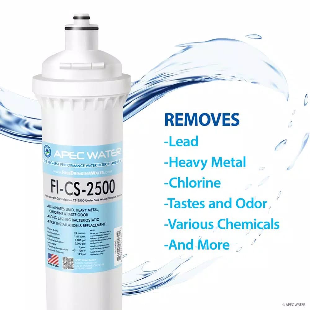 APEC Water Systems CS-Series 5,000 Gal. Replacement Filter for CS-2500 Under-Counter System