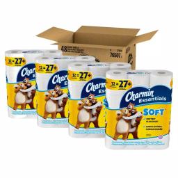 Charmin Essentials Soft 2-Ply Toilet Paper, 48 Giant Rolls thumbnail 1