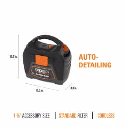 RIDGID 18V Cordless 3 Gal. Wet/Dry Handheld Shop Vacuum (Tool Only) thumbnail 5