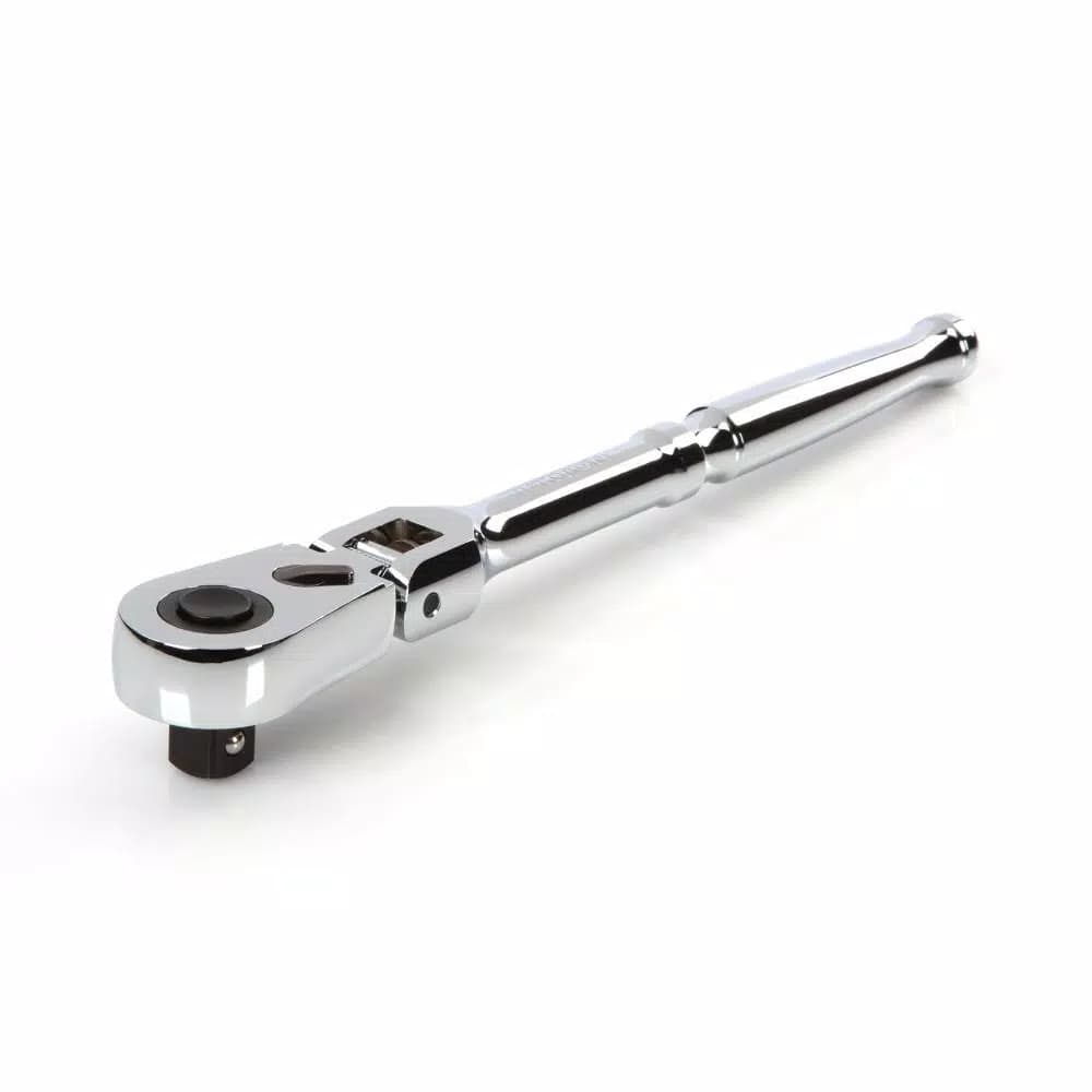 TEKTON 1/2 in. Drive 10-1/2 in. Flex Quick-Release Ratchet, 90-Tooth Ultra-Compact Head