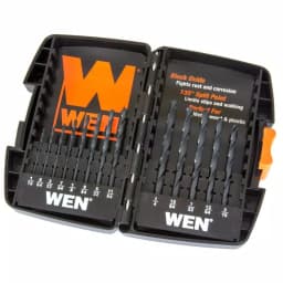 WEN 13-Piece Black Oxide Twist Drill Bit Set with Hex Shank thumbnail 1