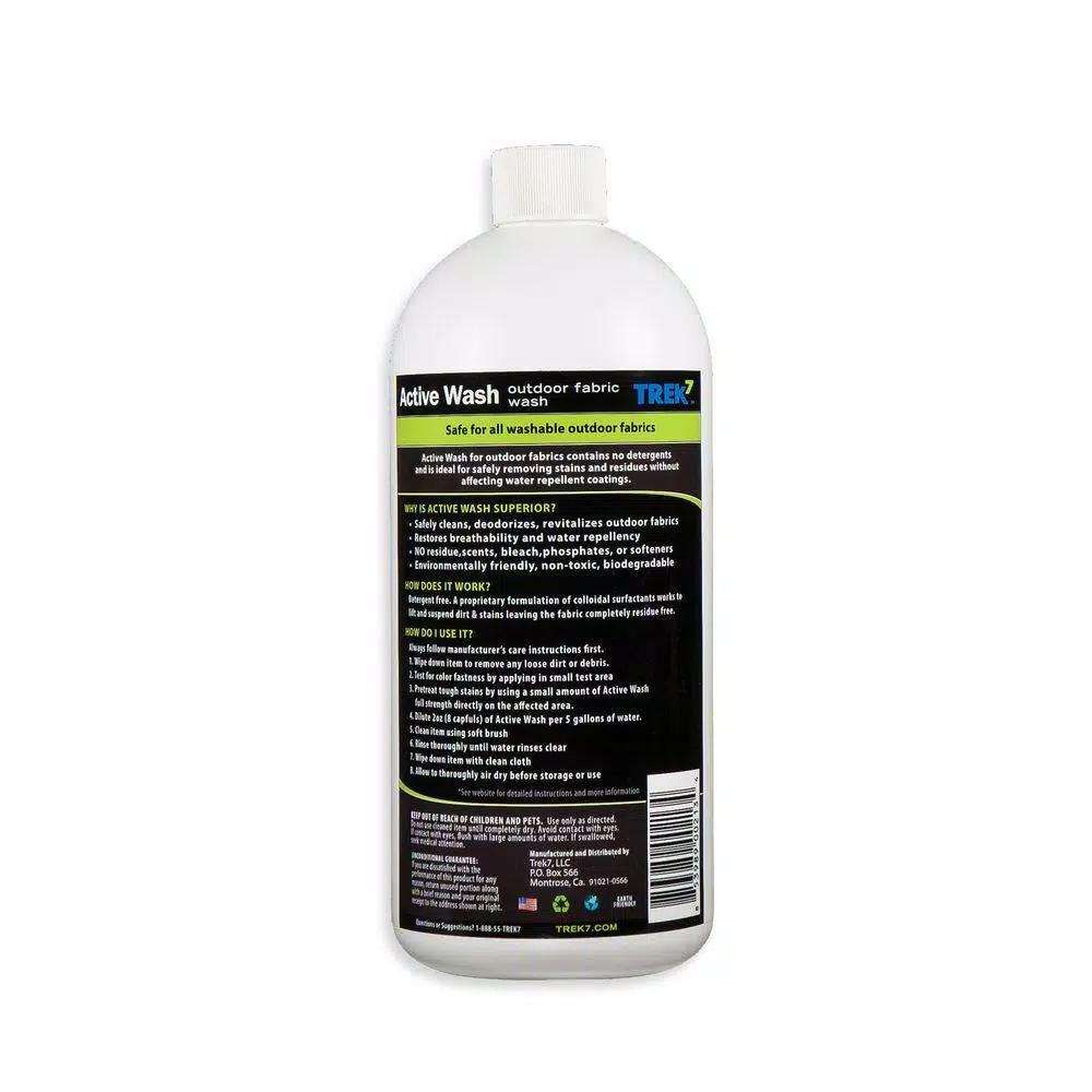 Trek7 Active Wash 32 oz. Fabric Cleaner for Outdoor Fabrics, Patio Furniture, Awnings & Cushions