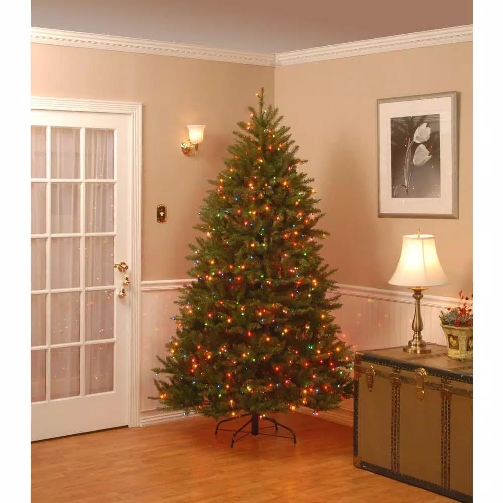National Tree Company 7.5 ft. Dunhill Fir Pre-Lit Artificial Christmas Tree with 750 Multi-Color Lights
