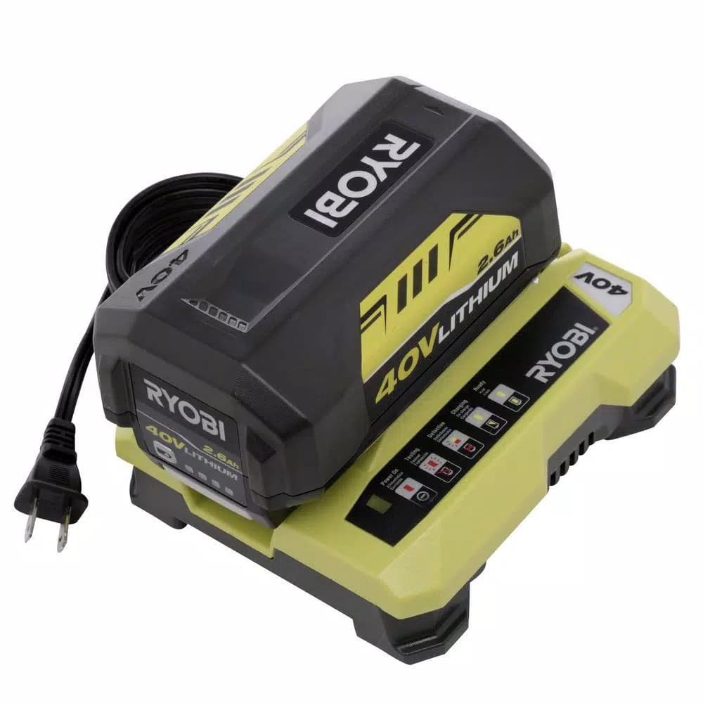 Ryobi 40V Lithium-Ion Cordless String Trimmer and Edger, Refurbished