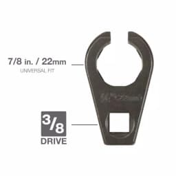 TEKTON 7/8 in. (22 mm) Offset Oxygen Sensor Socket, 3/8 in. Drive thumbnail 2