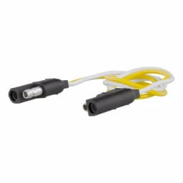 CURT 2-Way Flat Wiring Connector Plug & Socket with 12" Color-Coded Wires thumbnail 3