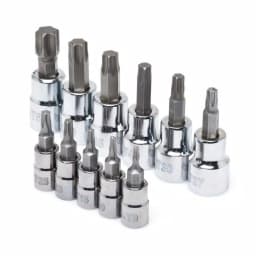 Husky 11-Piece Torx Bit Socket Set, 1/4 in. and 3/8 in. Drive thumbnail 1
