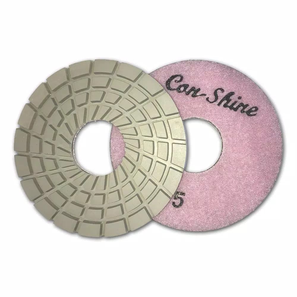 Unbranded Con-Shine 5 in. Dry/Wet Diamond Polishing Pads, 5-Step Set of 10