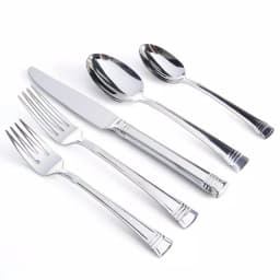 Gibson Cordell 20-Piece Stainless Steel Flatware Set, Service for 4, Mirror Polished thumbnail 4