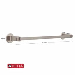 Delta Mandolin 24 in. Single Towel Bar in SpotShield Brushed Nickel thumbnail 4