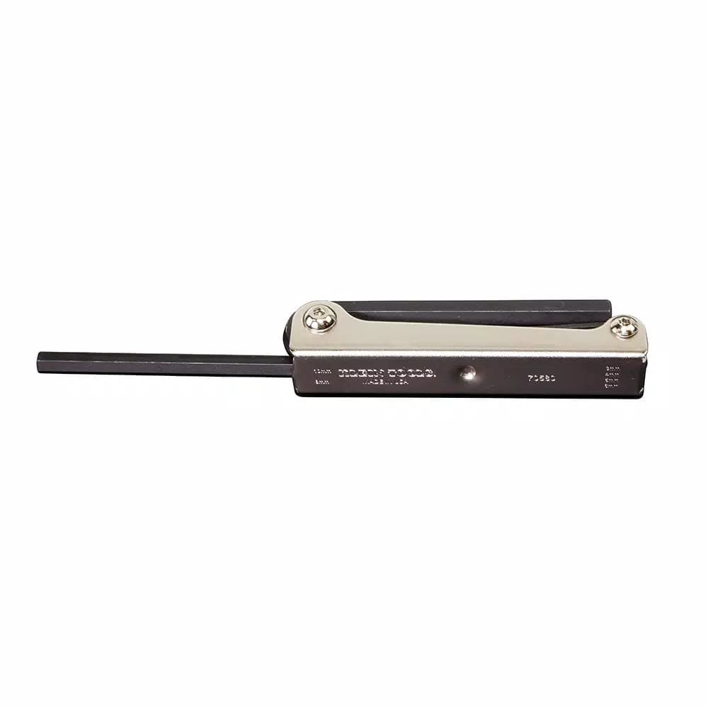 Klein Tools Metric Metal Folding Hex-Key Set, 6-Piece