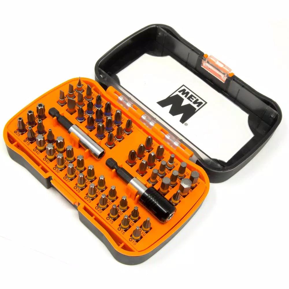 WEN 60-Piece Impact-Rated 1/4 in. Hex Shank Magnetic Screwdriver Bit Set