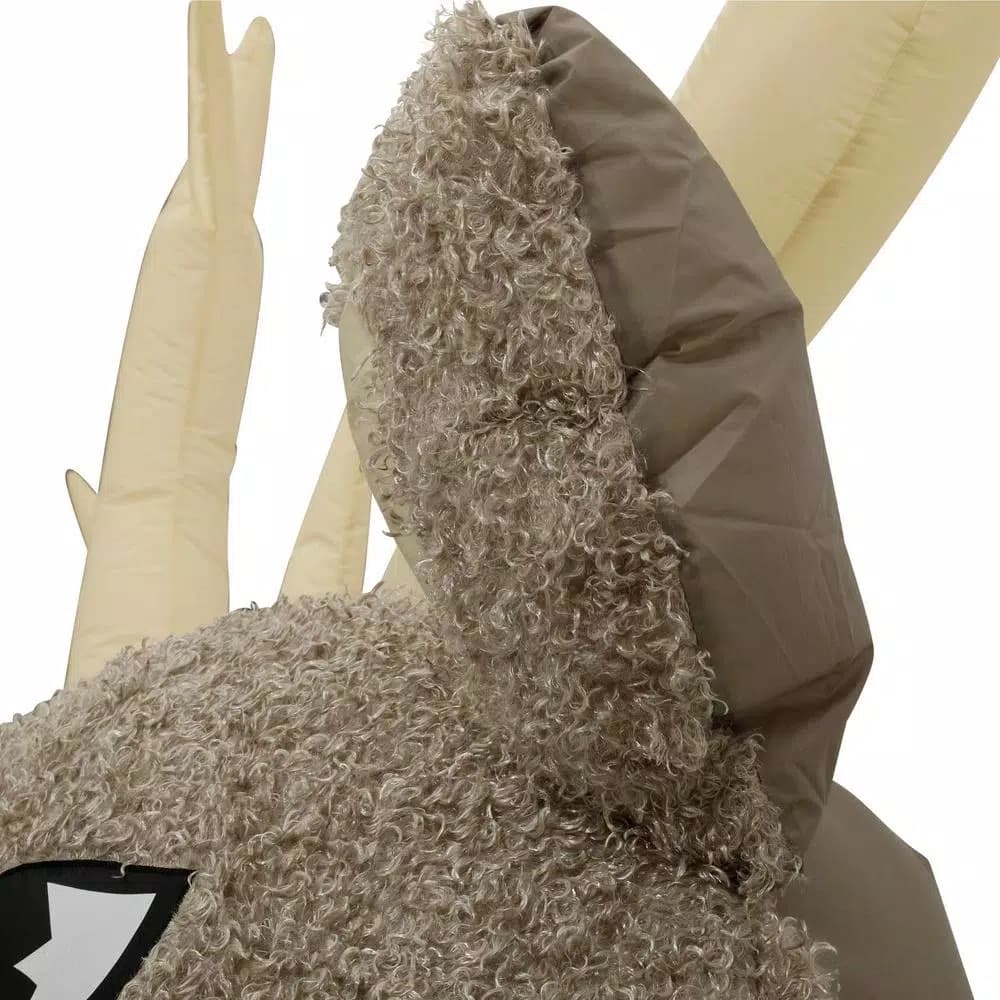 Home Accents Holiday 11 ft. Pre-Lit Giant Airblown Inflatable Fuzzy Reindeer with LED Lights