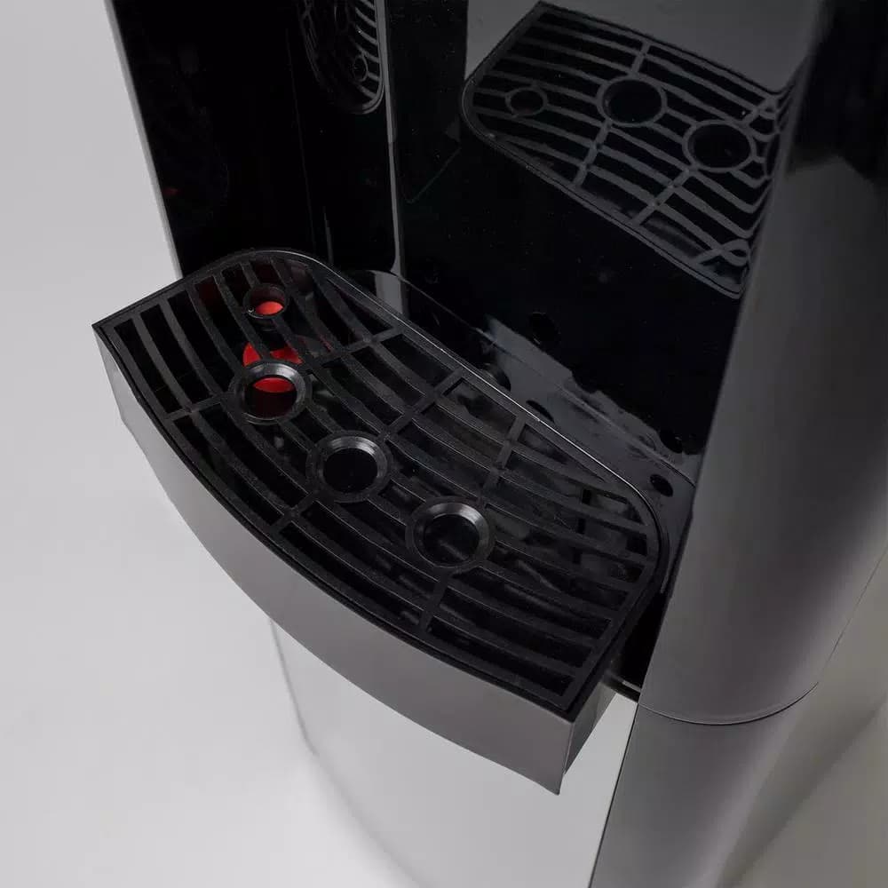Vitapur Top Load Water Cooler Dispenser with Kettle Feature, Hot/Cold/Room Temp, Black/Stainless Steel