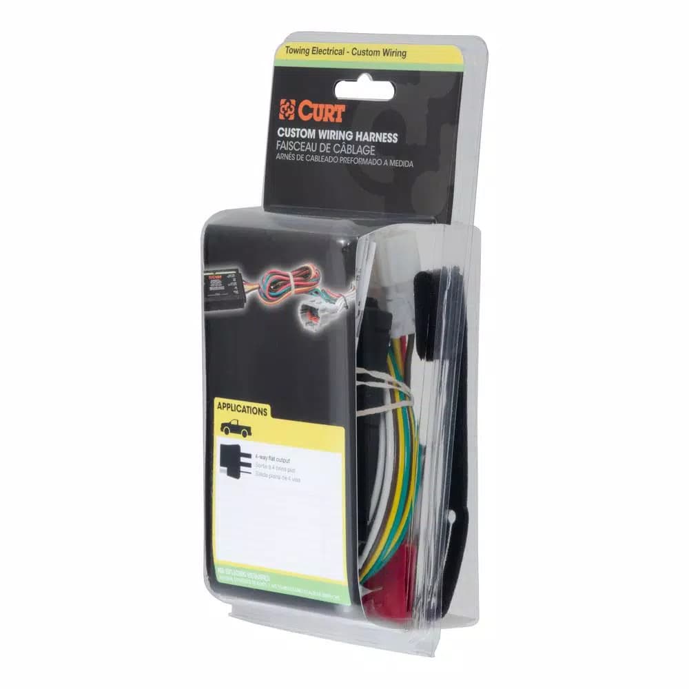 CURT Custom Vehicle-Trailer Wiring Harness for Saturn Vue, 4-Way Flat Output